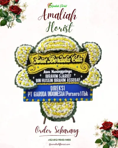 Papan Bunga Duka di Petisah Tengah