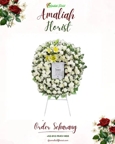Krans Bunga Duka Cita di Petisah Tengah