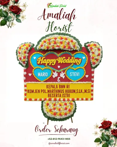 Karangan Papan Bunga Pernikahan di Petisah Tengah
